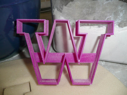 University of Washington Huskies W Letter Cookie Cutter Made In USA PR3015