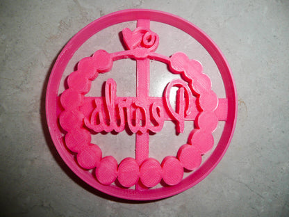 Pearls Fashion Girl Baby Shower Gender Reveal Cookie Cutter Made In USA PR3027