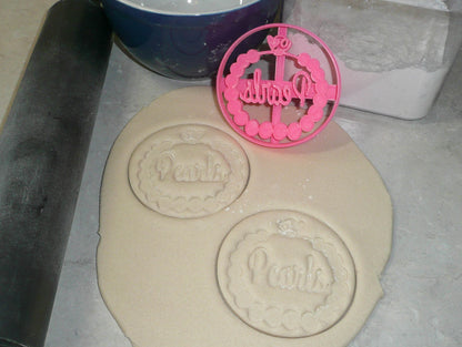 Pearls Fashion Girl Baby Shower Gender Reveal Cookie Cutter Made In USA PR3027