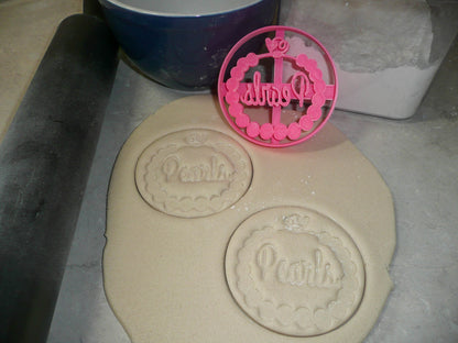 Pearls Fashion Girl Baby Shower Gender Reveal Cookie Cutter Made In USA PR3027