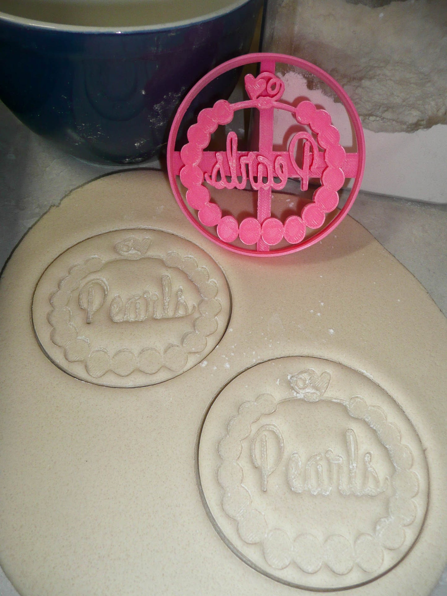 Pearls Fashion Girl Baby Shower Gender Reveal Cookie Cutter Made In USA PR3027