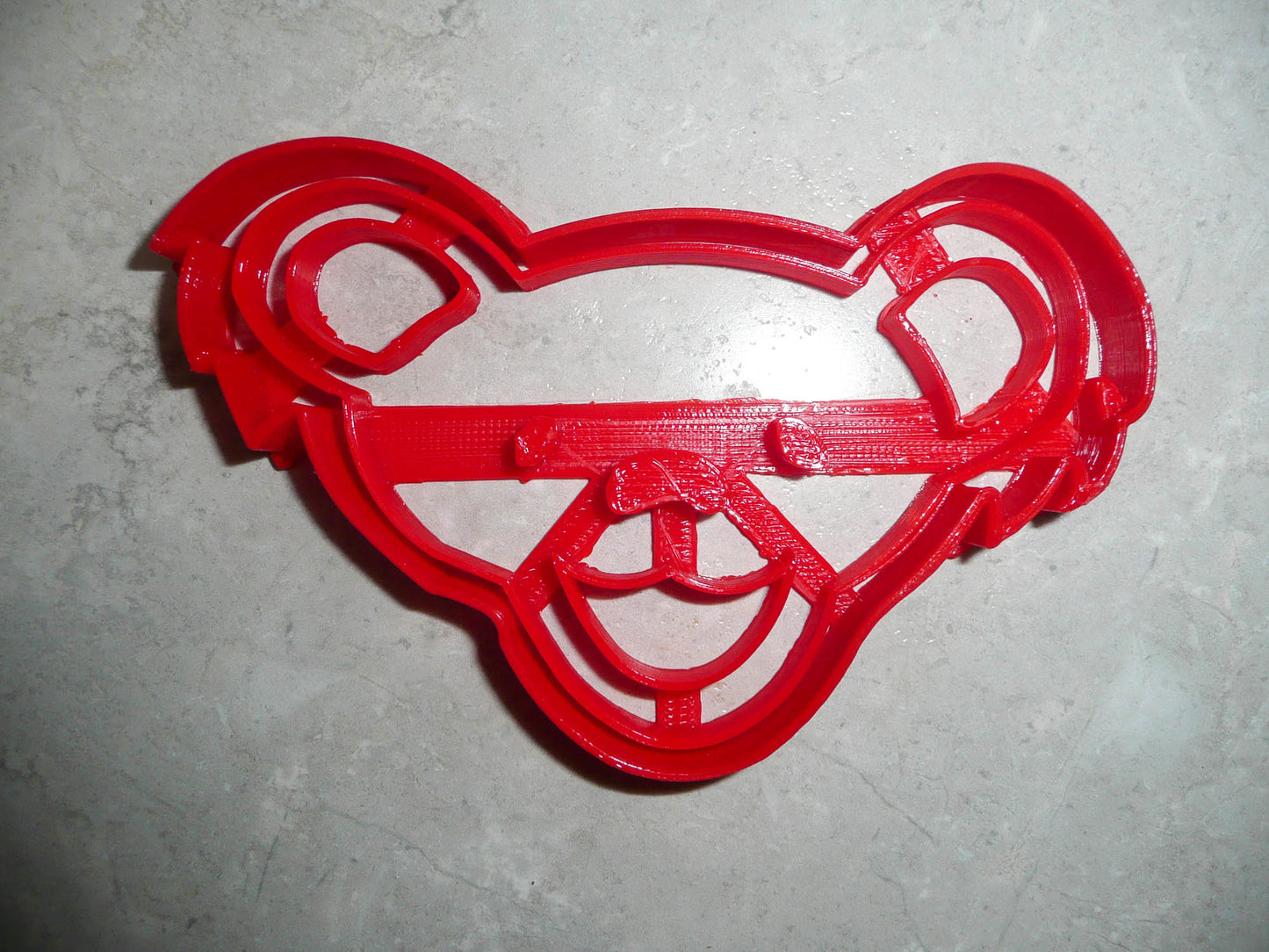 Jerry Garcia Dancing Teddy Bear Head 1960s Rock Cookie Cutter Made In USA PR3028