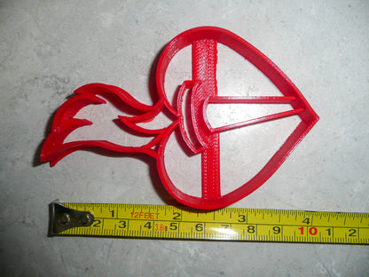 Heart Flaming Torch American Heart Assoc Cookie Cutter Made In USA PR3032