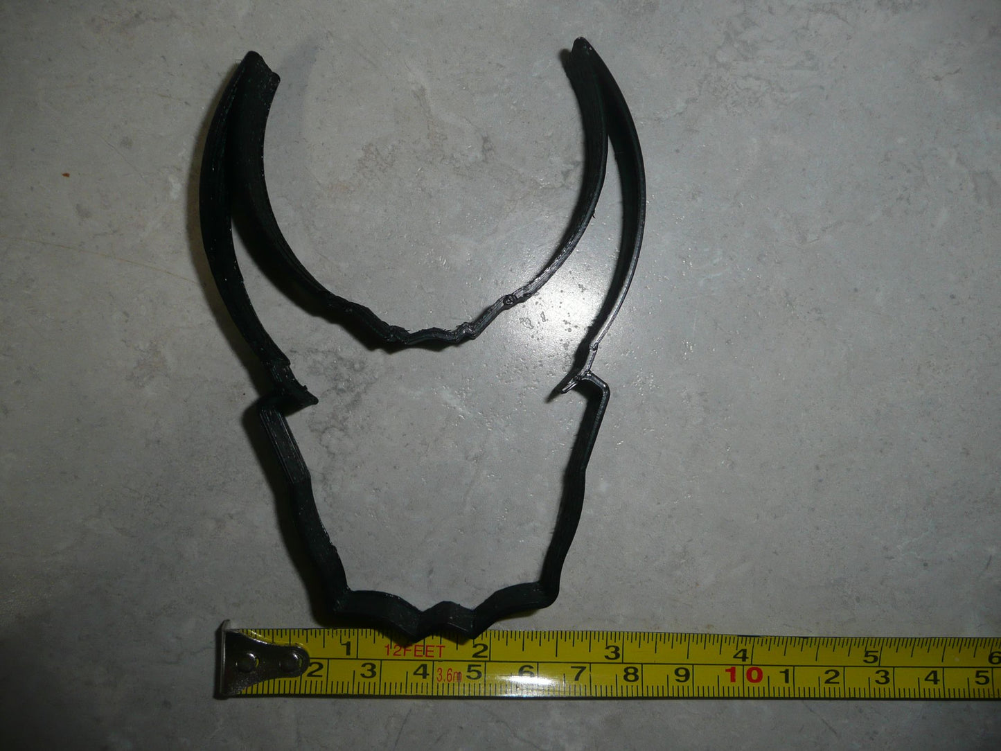 Oni Mask Japanese Samurai Horns 2 PC Stamp And Cookie Cutter Made In USA PR2308