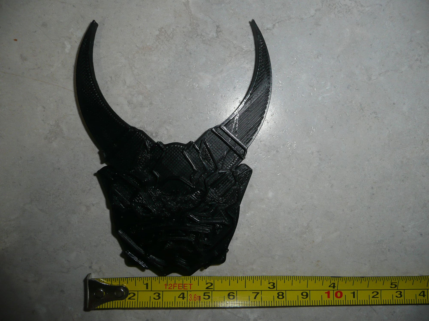 Oni Mask Japanese Samurai Horns 2 PC Stamp And Cookie Cutter Made In USA PR2308