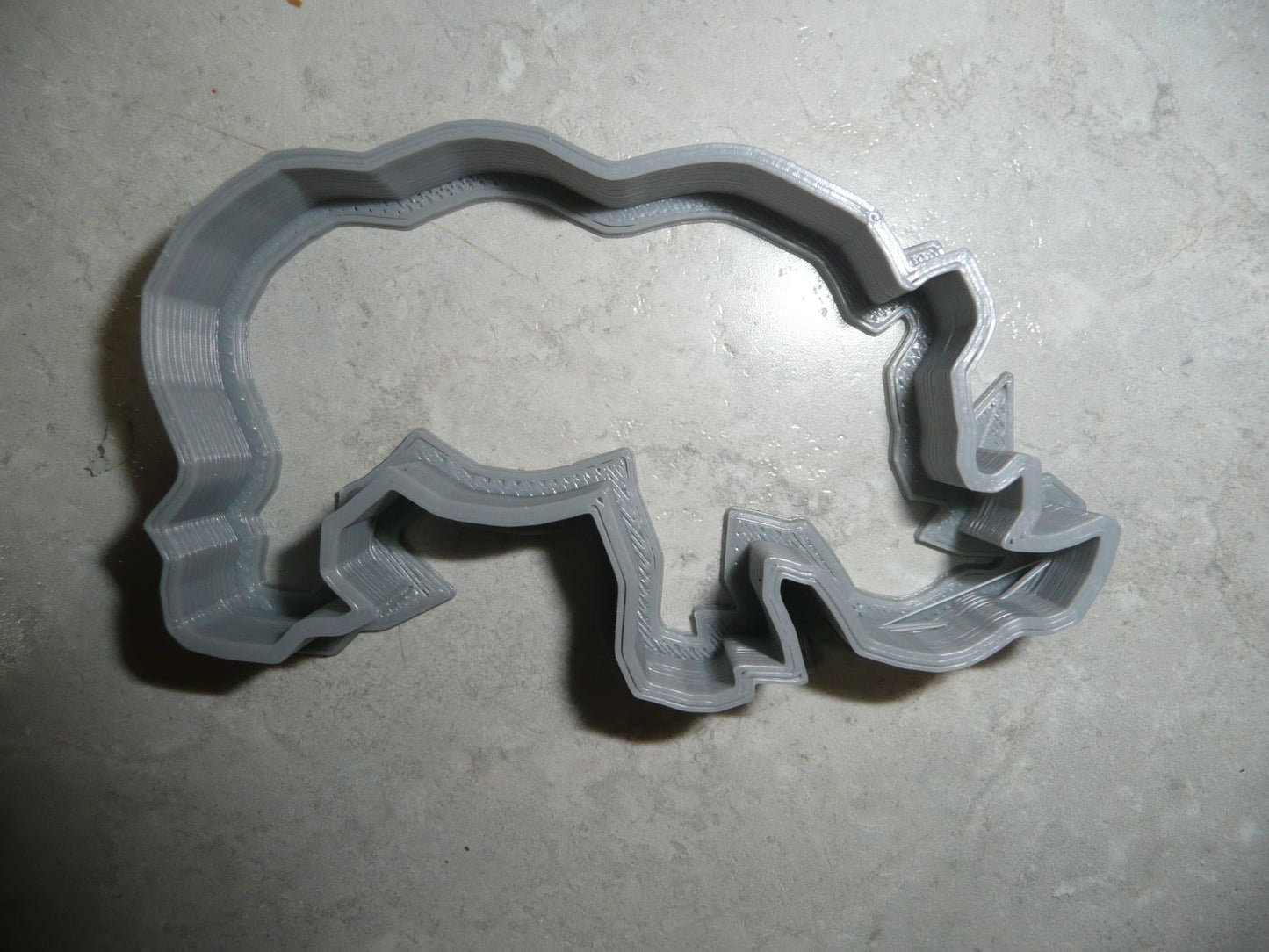 Rhino Rhinoceros Zoo Safari Animal Cookie Cutter Made In USA PR2287