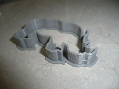 Rhino Rhinoceros Zoo Safari Animal Cookie Cutter Made In USA PR2287