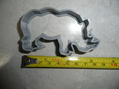 Rhino Rhinoceros Zoo Safari Animal Cookie Cutter Made In USA PR2287