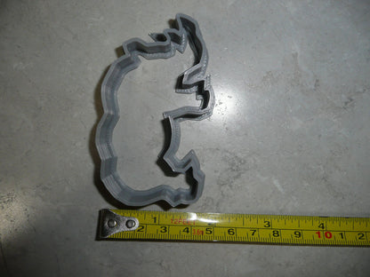 Rhino Rhinoceros Zoo Safari Animal Cookie Cutter Made In USA PR2287