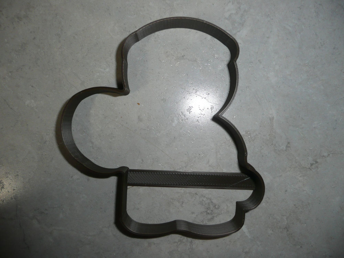 Gingerbread Boy with Candy Cane Christmas Cookie Cutter Made In USA PR3144