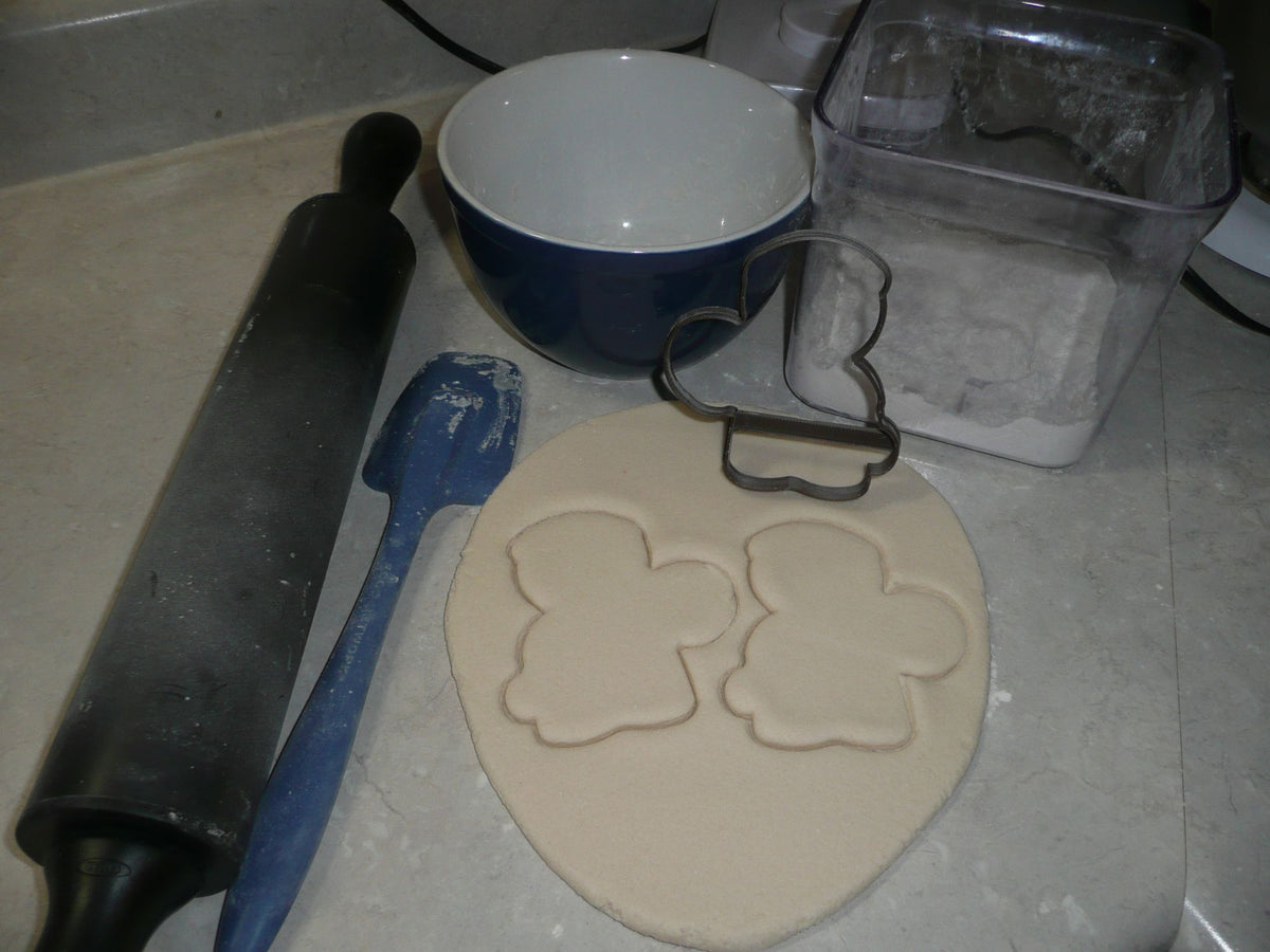 Gingerbread Boy with Candy Cane Christmas Cookie Cutter Made In USA PR3144