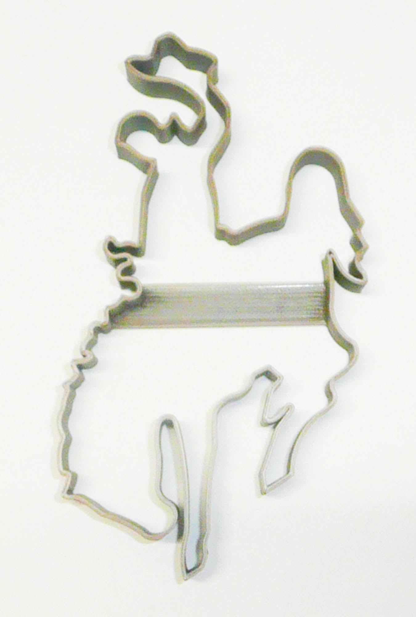 Bucking Horse Bronco and Rider Cowboy Rodeo Cookie Cutter Made In USA PR2097