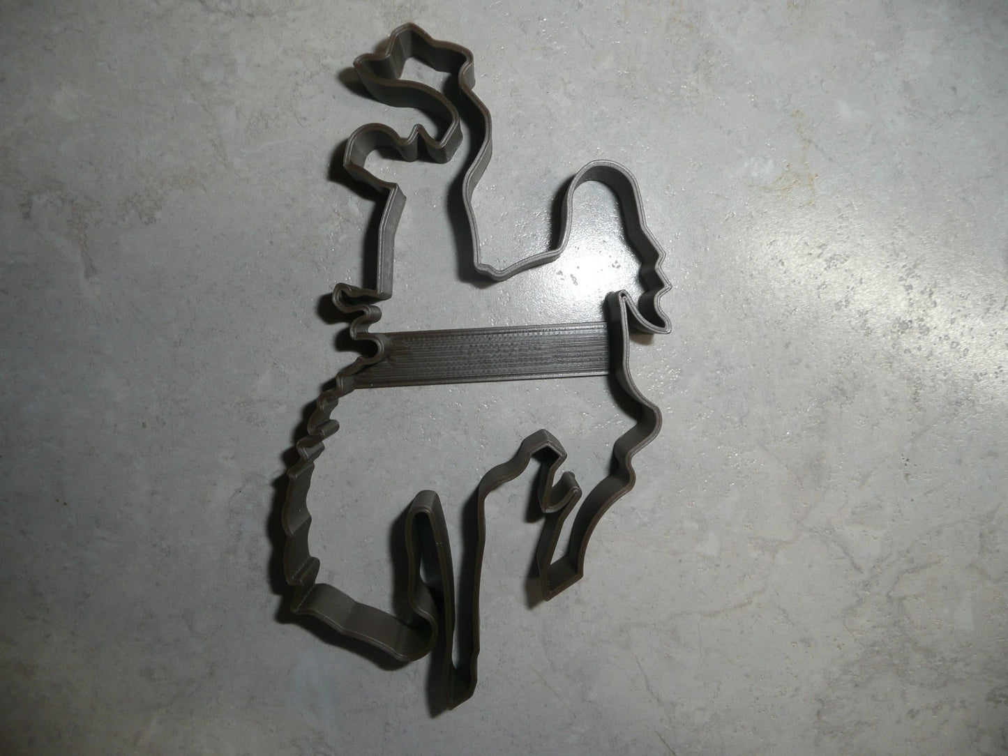 Bucking Horse Bronco and Rider Cowboy Rodeo Cookie Cutter Made In USA PR2097