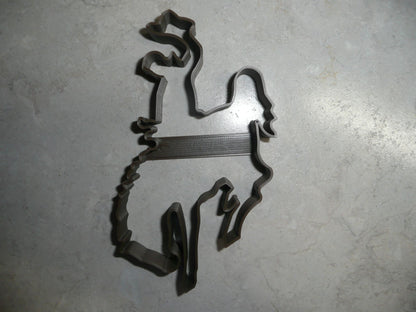 Bucking Horse Bronco and Rider Cowboy Rodeo Cookie Cutter Made In USA PR2097