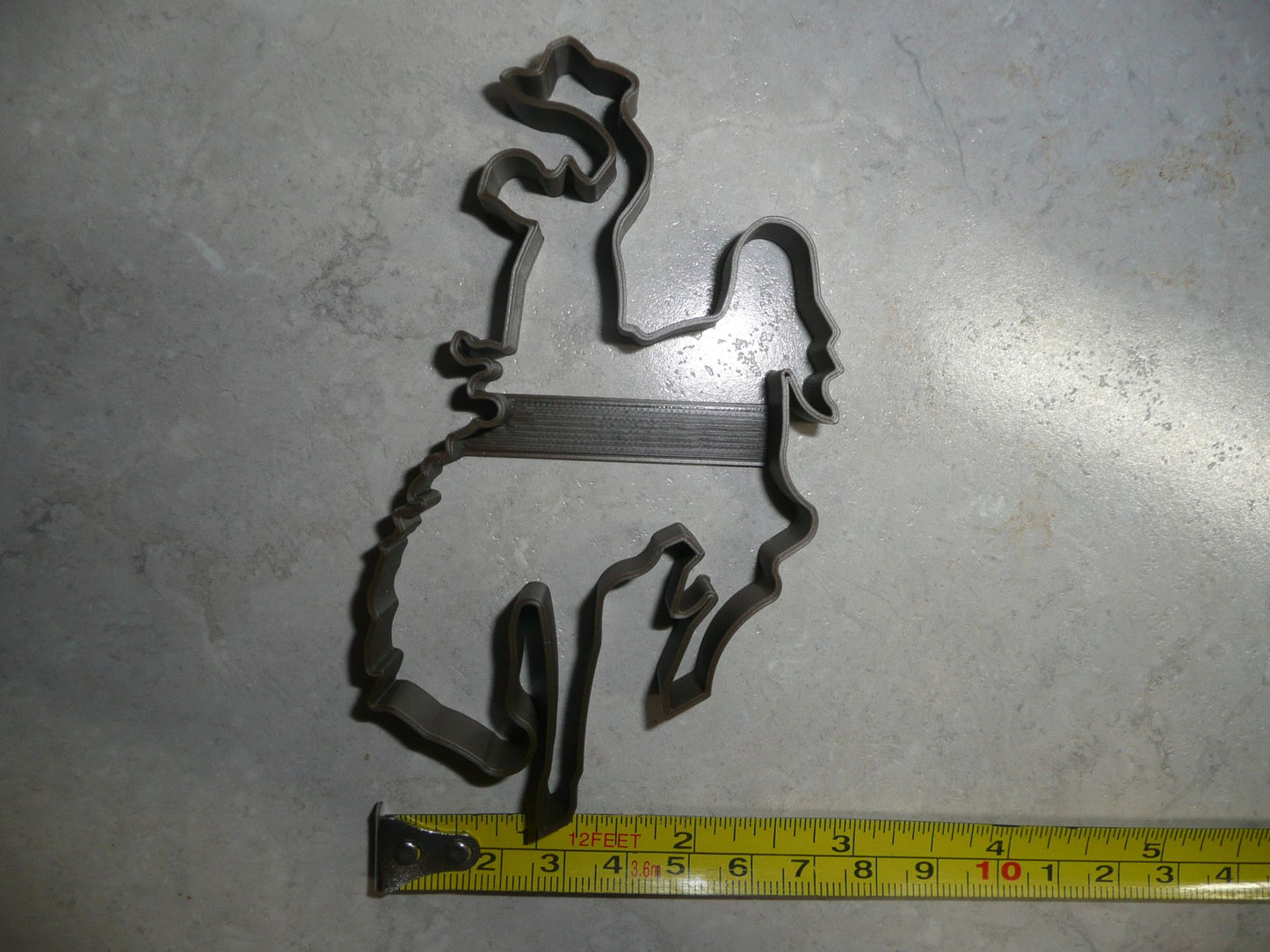 Bucking Horse Bronco and Rider Cowboy Rodeo Cookie Cutter Made In USA PR2097