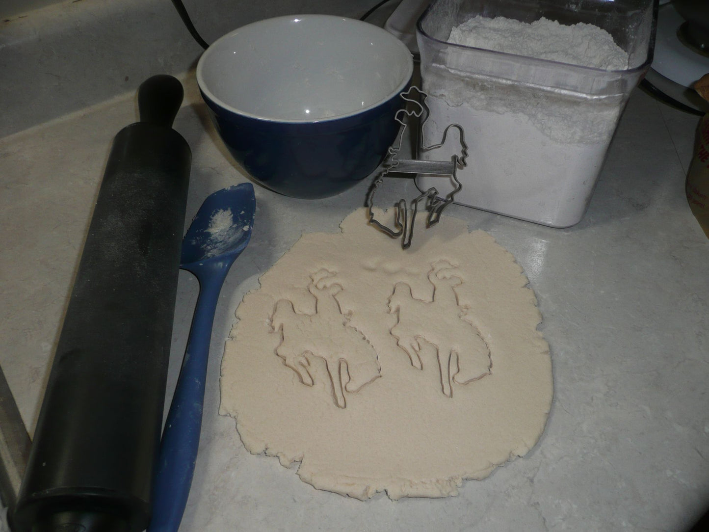 Bucking Horse Bronco and Rider Cowboy Rodeo Cookie Cutter Made In USA PR2097