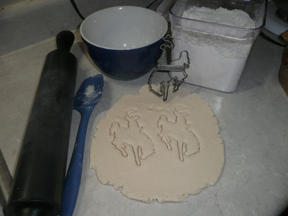 Bucking Horse Bronco and Rider Cowboy Rodeo Cookie Cutter Made In USA PR2097