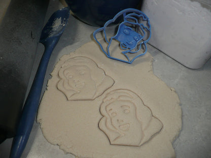 Snow White Face Detailed Animated Kids Movie Cookie Cutter Made In USA PR2920