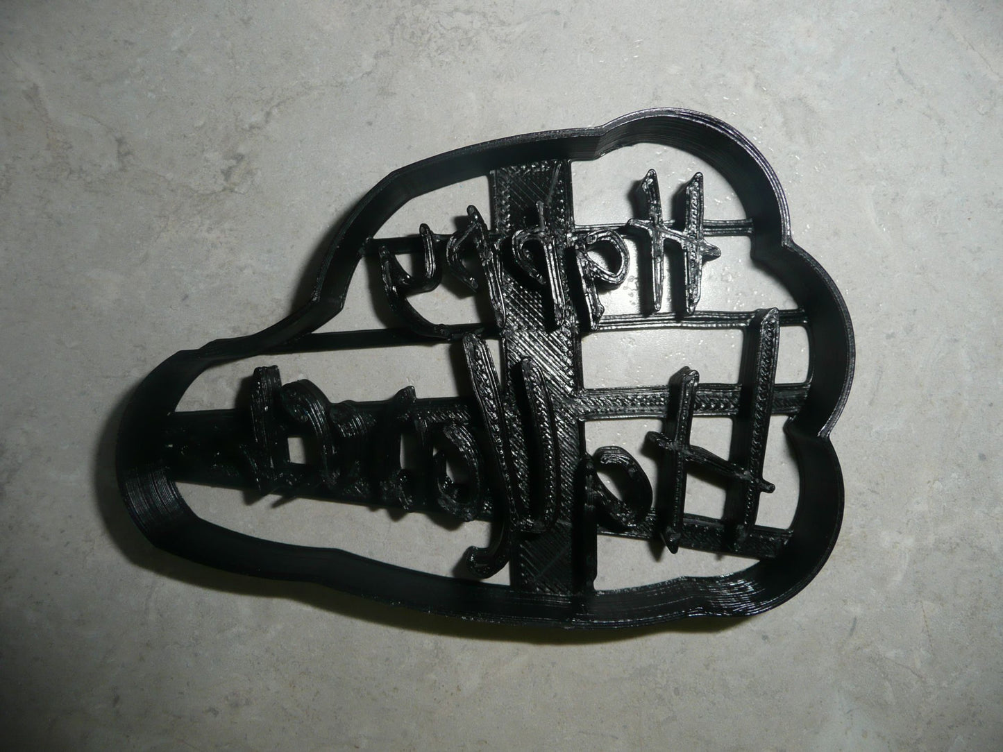 Happy Halloween Words Scary Font Letters Cookie Cutter Made In USA PR3022