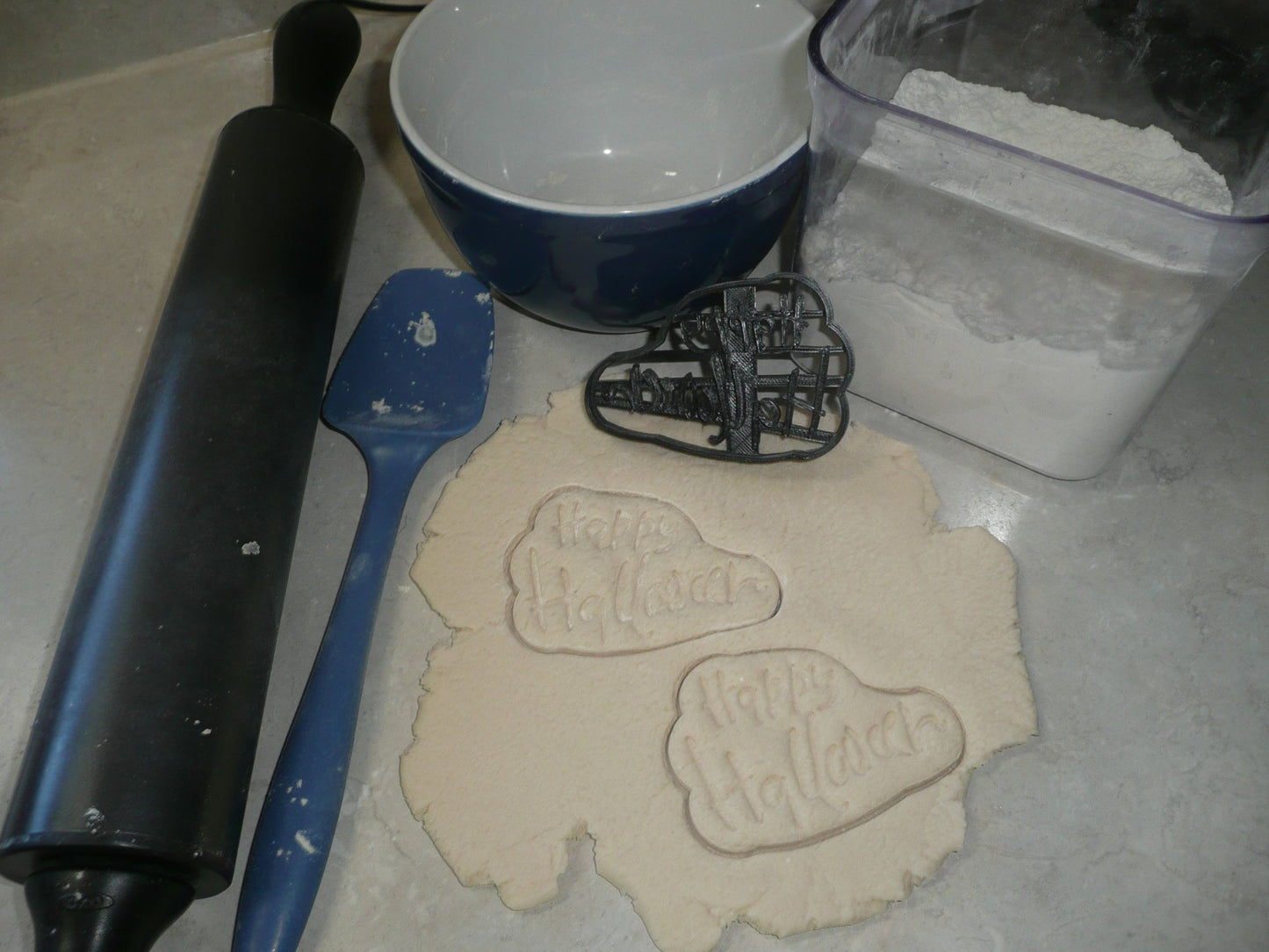 Happy Halloween Words Scary Font Letters Cookie Cutter Made In USA PR3022