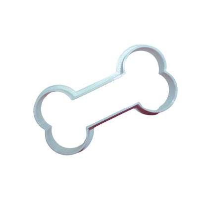 6x Dog Bone Biscuit Outline Fondant Cutter Cupcake Topper 1.75 IN USA FD100
