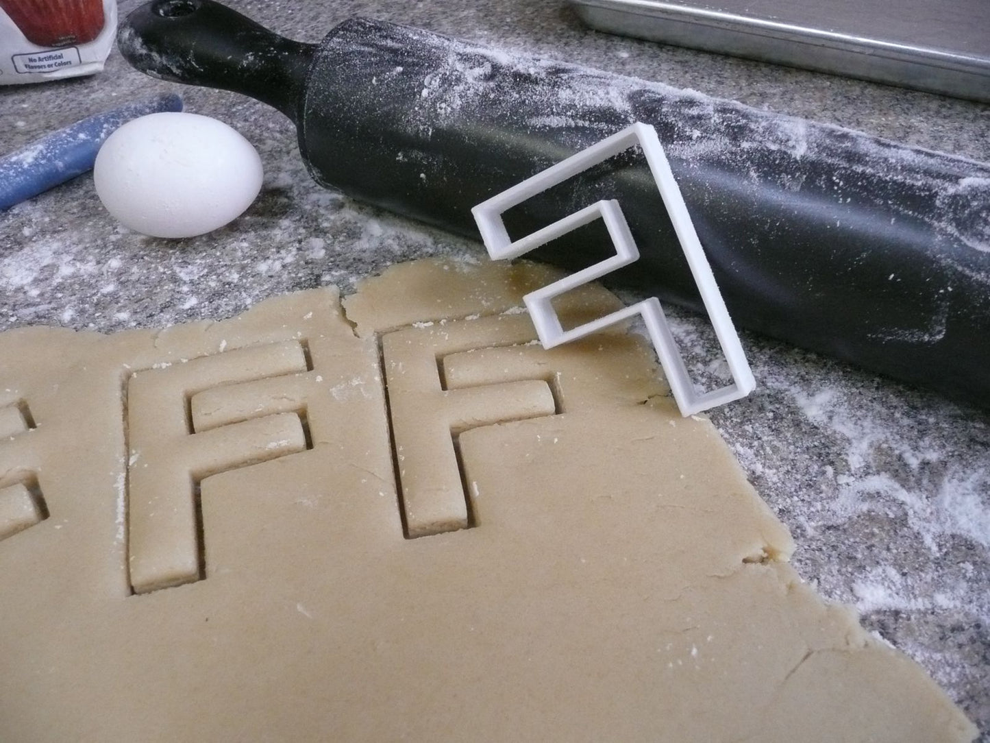 Letter F Initial Alphabet Letters Cookie Cutter Baking Tool USA PR107F