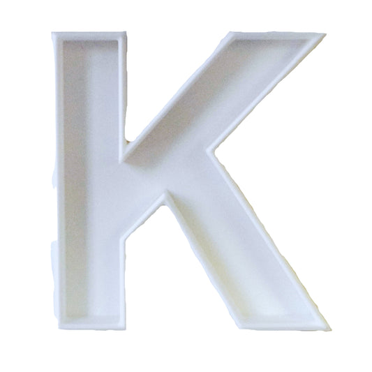 6x Letter K Alphabet Fondant Cutter Cupcake Topper 1.75 IN USA FD107K