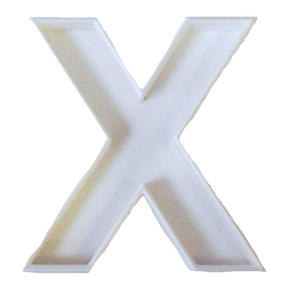 6x Letter X Alphabet Fondant Cutter Cupcake Topper 1.75 IN USA FD107X