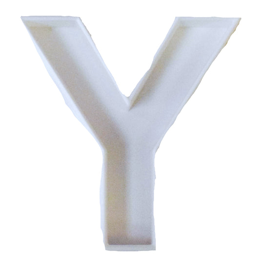 6x Letter Y Alphabet Fondant Cutter Cupcake Topper 1.75 IN USA FD107Y