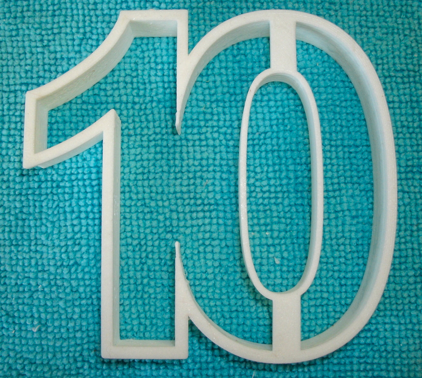 Number 10 Ten Birthday Anniversary Event Cookie Cutter Made in USA PR108-10