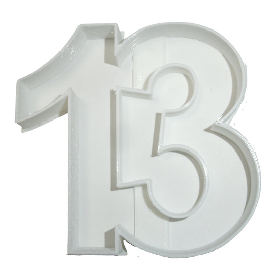 6x Number 13 Thirteen Fondant Cutter Cupcake Topper 1.75 IN USA FD108-13