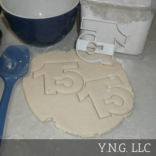 Number 15 Fifteen Quinceanera Birthday Cookie Cutter 3D Printed USA PR108-15