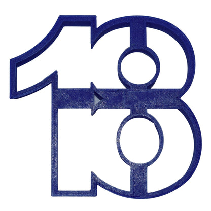 6x Number 18 Eighteen Fondant Cutter Cupcake Topper 1.75 IN USA FD108-18