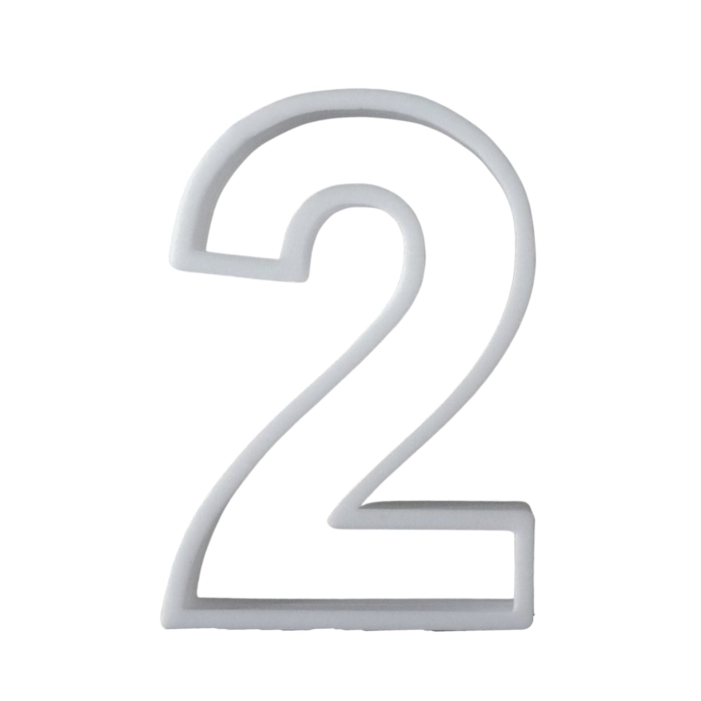 6x Number Two 2 Fondant Cutter Cupcake Topper 1.75 IN USA FD108-2