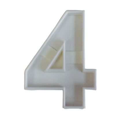6x Number Four 4 Fondant Cutter Cupcake Topper 1.75 IN USA FD108-4