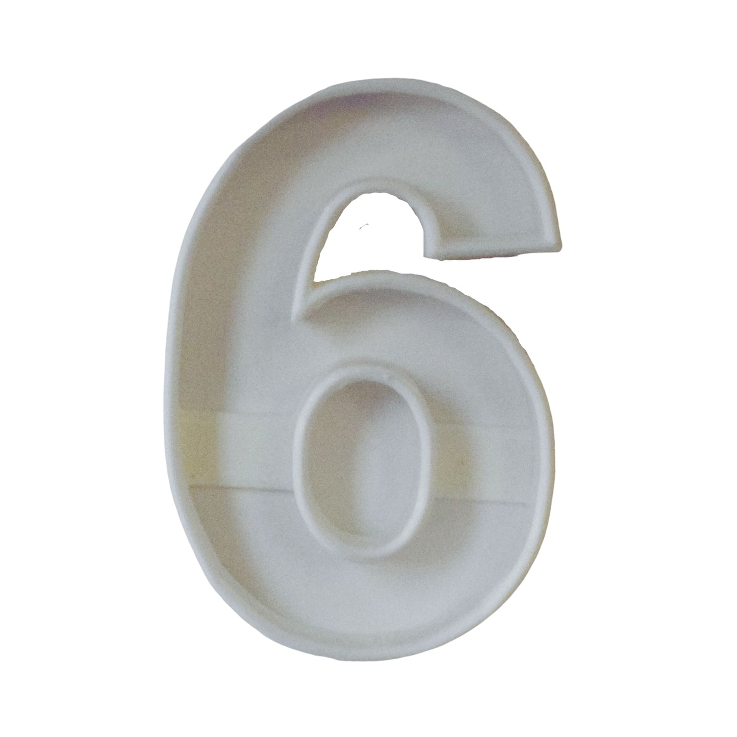 6x Number Six 6 Fondant Cutter Cupcake Topper 1.75 IN USA FD108-6