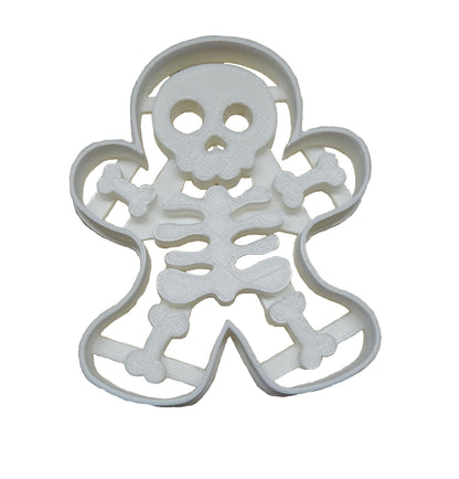 6x Gingerbread Skeleton Man Fondant Cutter Cupcake Topper 1.75 IN USA FD113