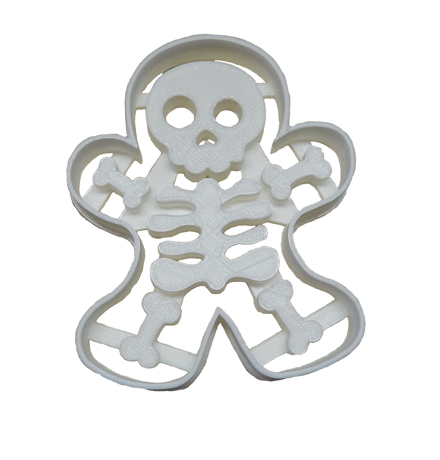 6x Gingerbread Skeleton Man Fondant Cutter Cupcake Topper 1.75 IN USA FD113