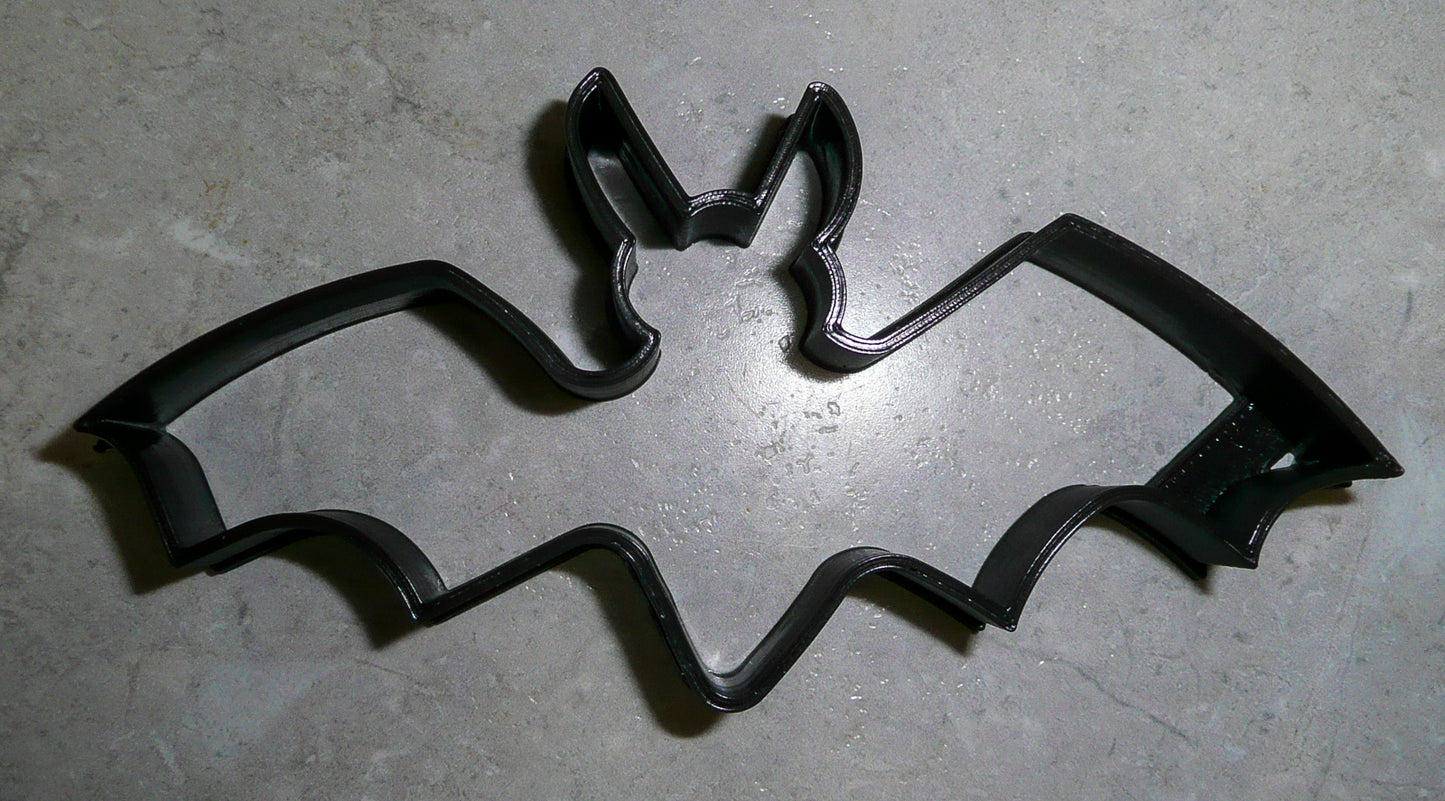6x Scary Bat Outline Fondant Cutter Cupcake Topper 1.75 IN USA FD116