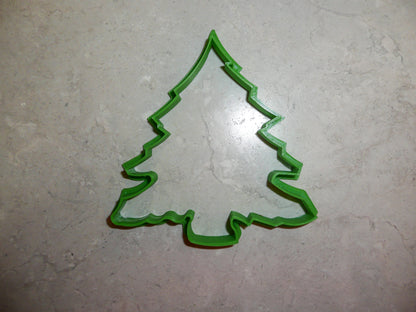 6x Christmas Tree Outline Fondant Cutter Cupcake Topper 1.75 IN USA FD123