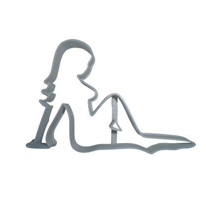 6x Mud Flap Mudflap Girl Fondant Cutter Cupcake Topper 1.75 IN USA FD183