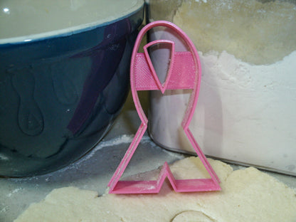 Breast Cancer Hope Ribbon Set Of 2 Cookie Cutters Made In USA PR1834