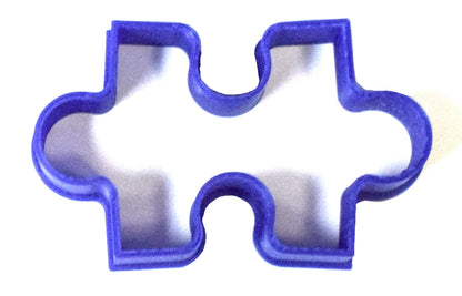 6x Puzzle Piece Outline Fondant Cutter Cupcake Topper 1.75 IN USA FD184