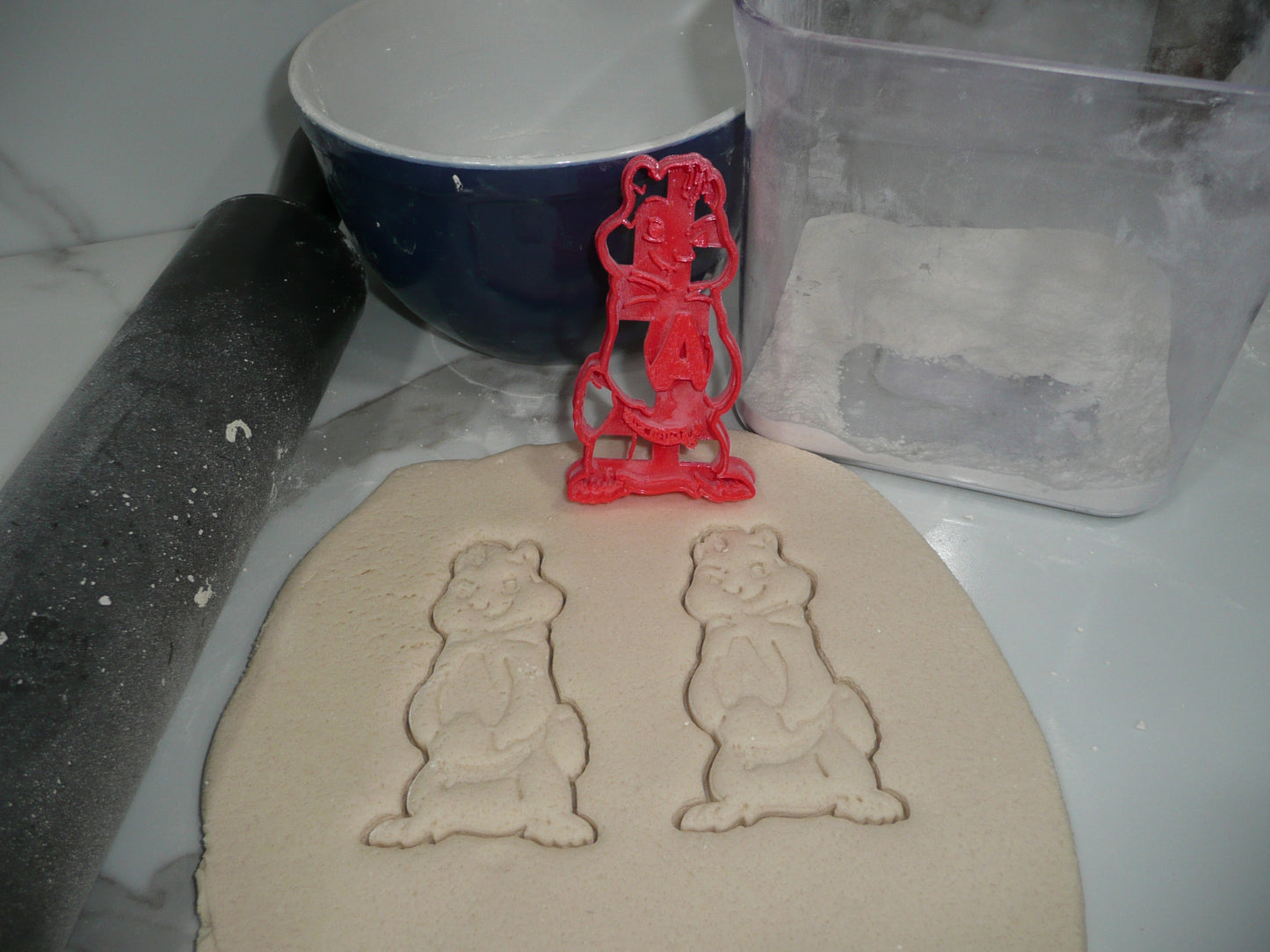 Alvin and the Chipmunks Cartoon Set of 3 Cookie Cutters Made in USA PR1947