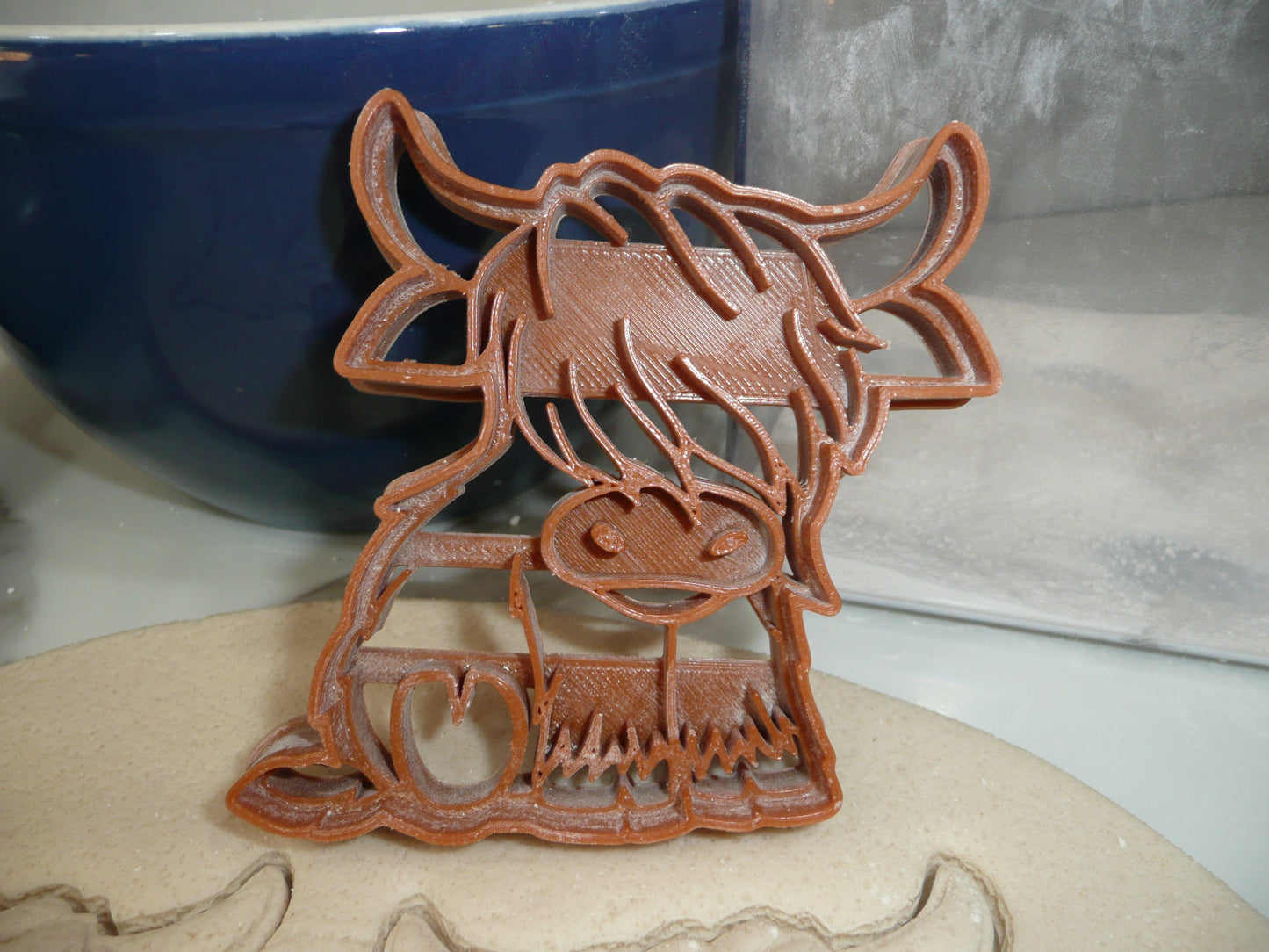 Highland Cow Long Hair Animal Set Of 2 Cookie Cutters Made In USA PR1951