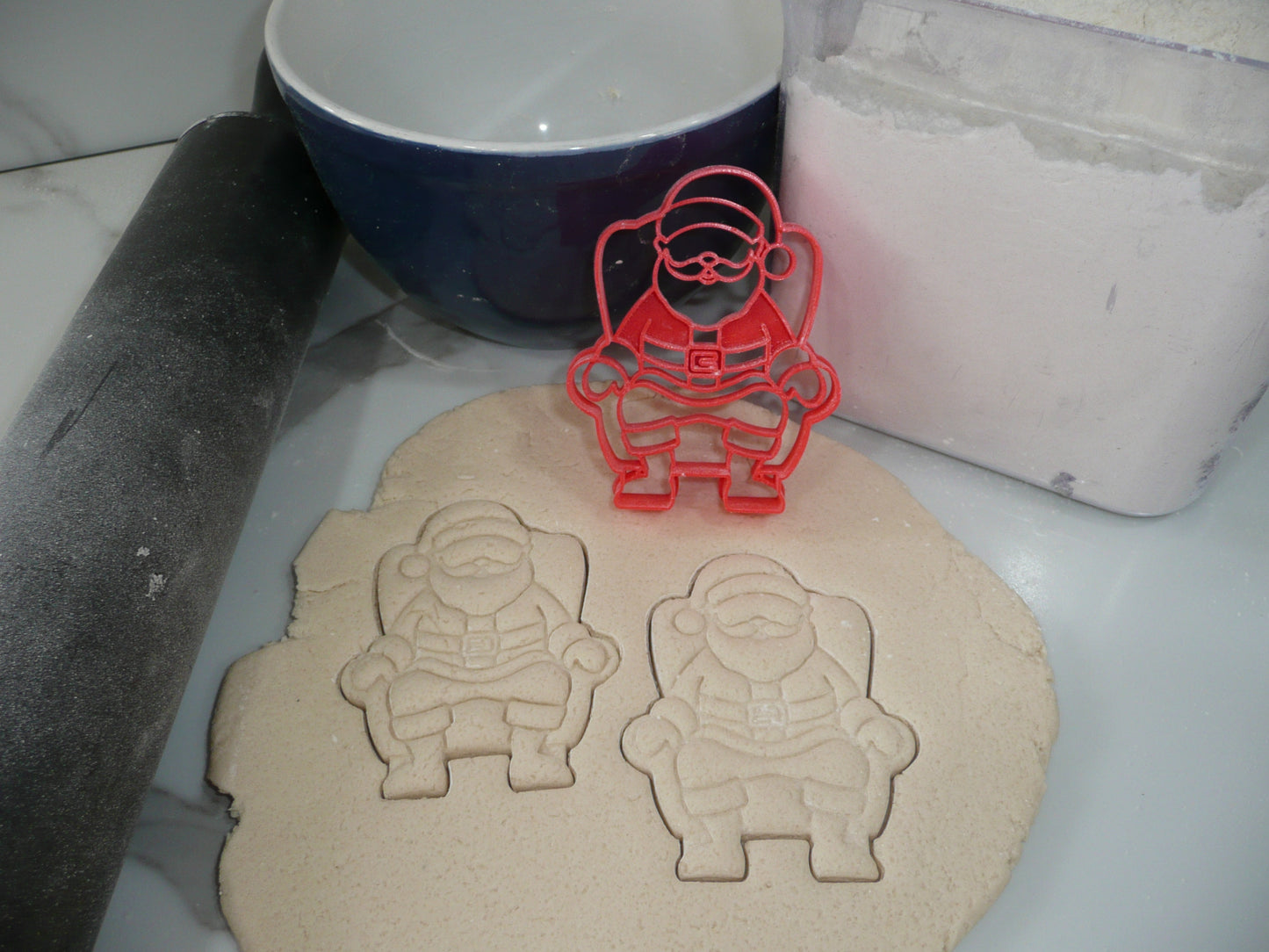 Mall Santa Photos Christmas Set Of 4 Cookie Cutters Made In USA PR1967