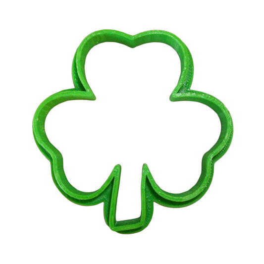 6x Shamrock Clover Fondant Cutter Cupcake Topper 1.75 IN USA FD197