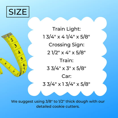 Diesel Steam Train Set Of 4 Cookie Cutters Made In USA PR1970