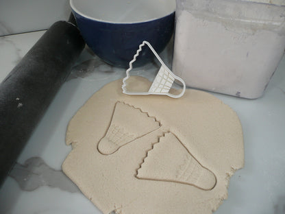 Badminton Shuttlecock And Racket Set Of 2 Cookie Cutters Made In USA PR1977