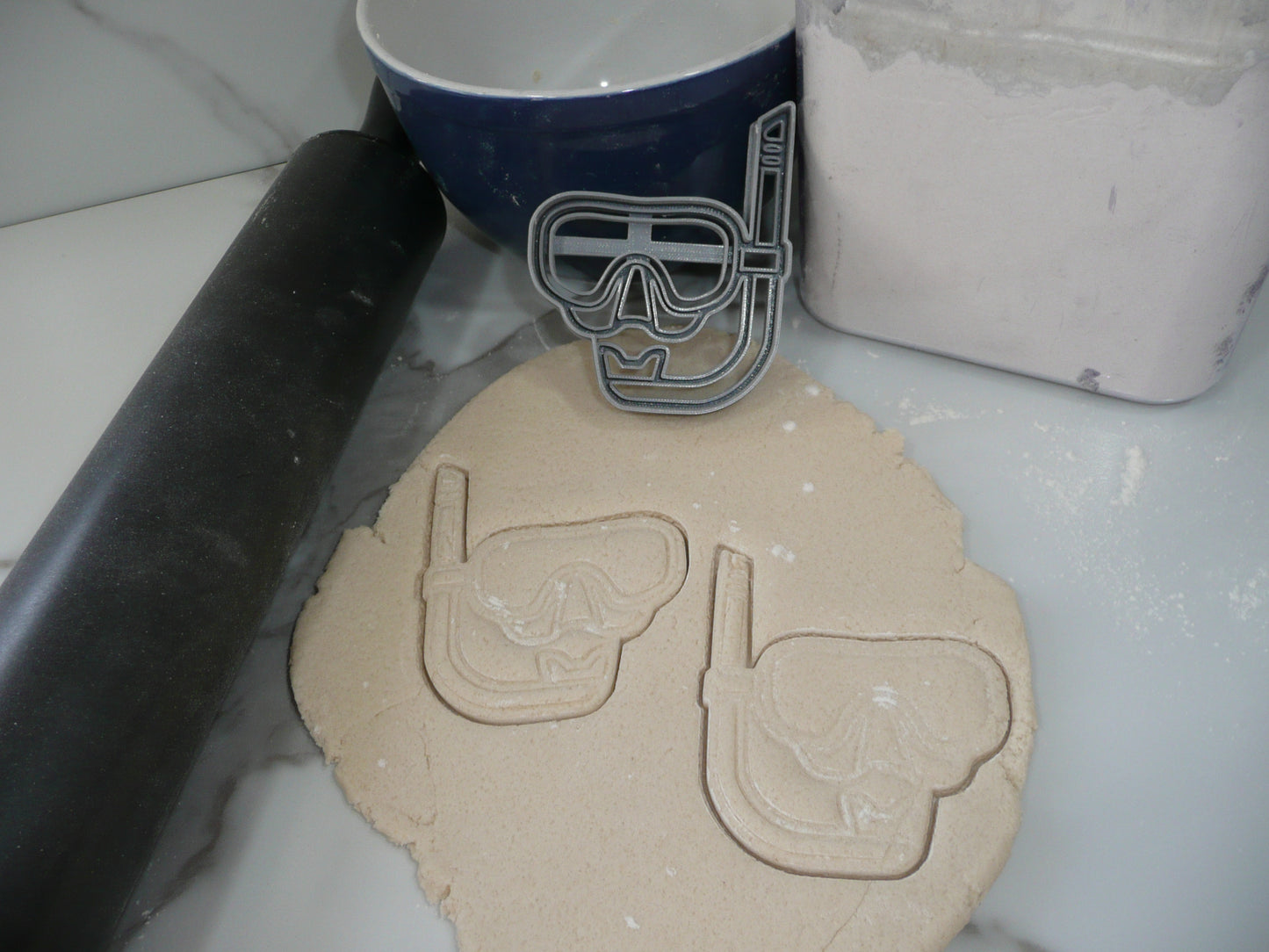 Snorkeling Mask Flippers Reef Fish Set Of 4 Cookie Cutters Made In USA PR1978